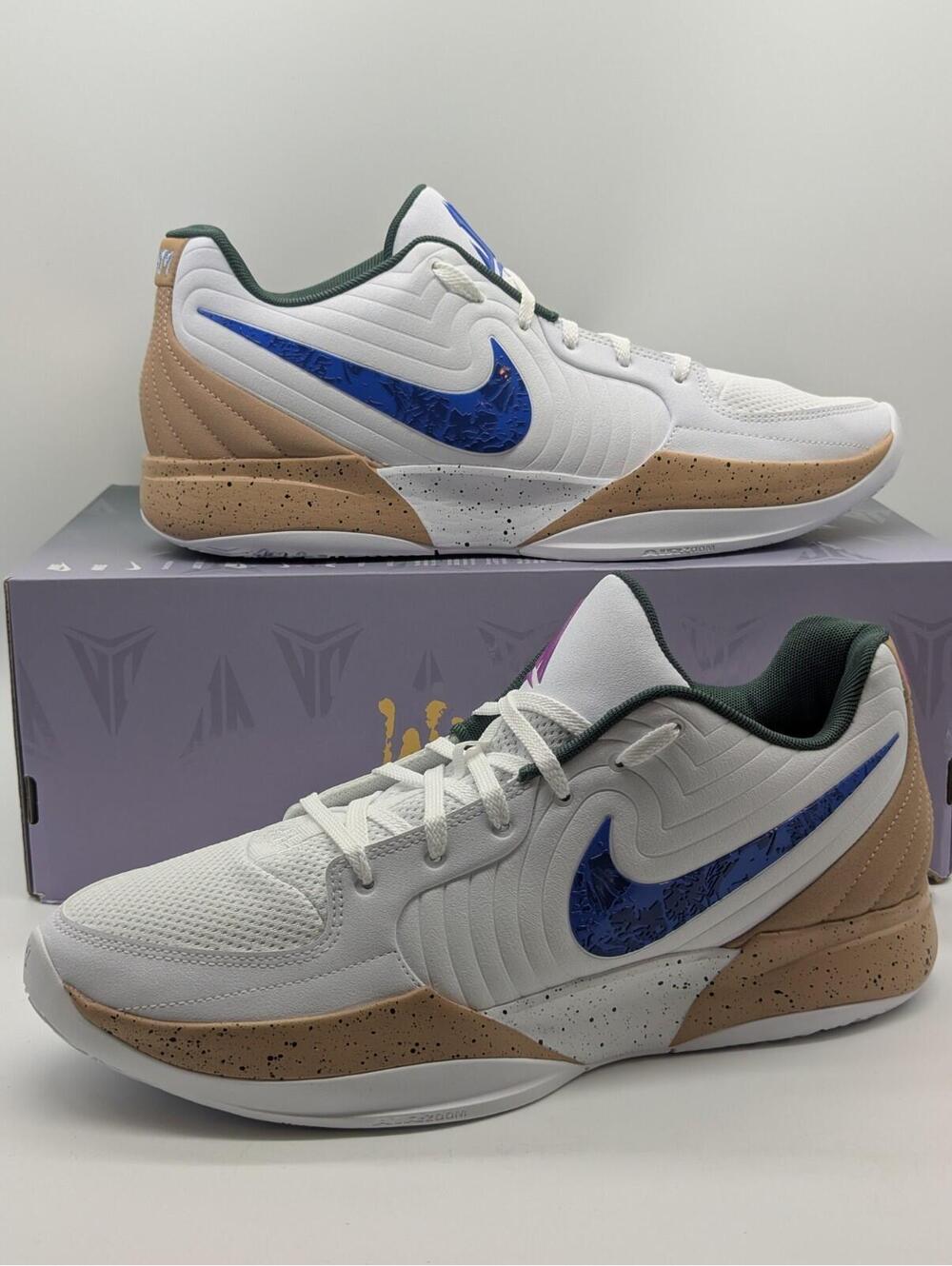 Mens Size 13 - Nike Ja 2 White Astronomy Blue Hemp Tan FD7328-101 Sneakers New